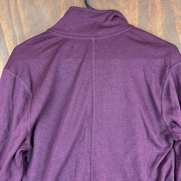 MSX by Michael Strahan Mens Jacket Purple 1/4 Zip Performance Athletic Wool S - Picture 11 of 12